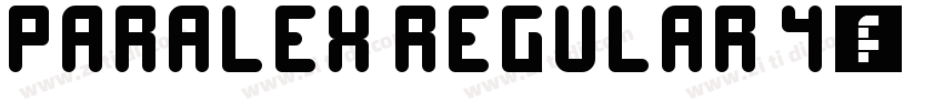 Paralex Regular 4字体转换